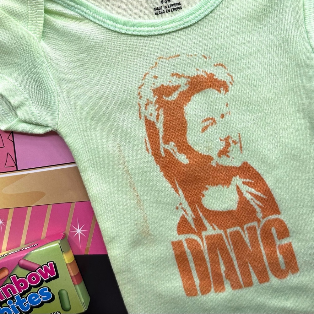 ⚡️DANG! JOE DIRT David Spade mullet hair funny poop baby onesie 0-3M